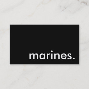 海兵隊。 名刺