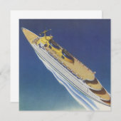 海内のヴィンテージクルーズ船の空中表示 (正面/裏面)