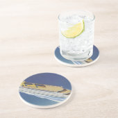 海内のヴィンテージクルーズ船の空中表示 コースター (側面)