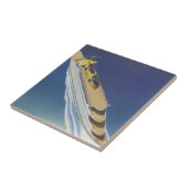 海内のヴィンテージクルーズ船の空中表示 タイル (側面)