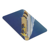 海内のヴィンテージクルーズ船の空中表示 マグネット (右側)