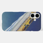 海内のヴィンテージクルーズ船の空中表示 Case-Mate iPhoneケース (裏面 (横))