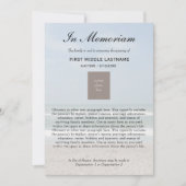 海写真の死亡告知 案内状 (正面)