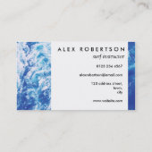 海写真サーフインストラクター名刺 名刺 (裏面)