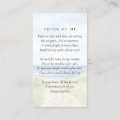 海写真葬儀記念祈りの言葉カード コーリングカード (裏面)