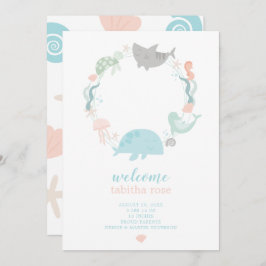 海写真誕生のお知らせ 招待状