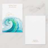 海刺激を受けたジュエリー表示カード 名刺 (正面/裏面)