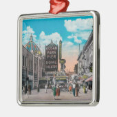 海前部、海公園で北に見ます メタルオーナメント (左)