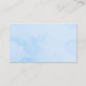 海動物おむつラッフル沿岸赤ちゃんシャワー エンクロージャーカード (裏面)