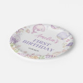 海動物ガールアンダーザシー子供の誕生日 ペーパープレート (アングル)