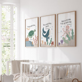 海動物キッズバイブル聖句セット3プリント