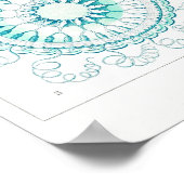 海動物ヴィンテージスケッチアートポスター ポスター (角)