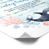 海動物子供の誕生日タイムカプセルポスター ポスター (角)