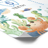 海動物少年の海の下の誕生日マイルストーン ポスター (角)