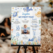 海動物少年の海の下の誕生日マイルストーン ポスター