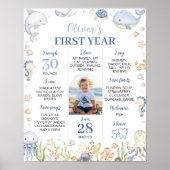 海動物少年の海の下の誕生日マイルストーン ポスター (正面)