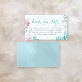 海動物少年の赤ちゃんシャワーベビー本 エンクロージャーカード