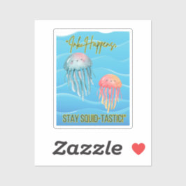 海動物引用文 シール