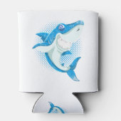 海動物捕食者採石器海化モンスターシャーク.p 缶クーラー (裏面)