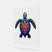 海動物絞り染めトバルシーアニマルマオリタトル アクリルサイン (傾斜)