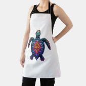 海動物絞り染めトバルシーアニマルマオリタトル エプロン (インサイチュ)
