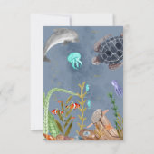 海動物鯨生誕会サンキューカード サンキューカード (裏面)