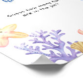 海動物 – 瓶に入っている魚の数 ポスター (角)