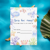 海動物 – 瓶の中に何匹の魚がいる エンクロージャーカード