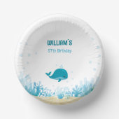 海動物,鯨,海の下のパーティー ペーパーボウル (正面)