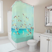 海又は海鳥カモメ シャワーカーテン (インサイチュ)