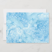 海及びビーチ結婚式のタツノオトシゴのリハーサルの夕食 招待状 (裏面)