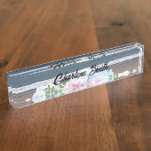 海及びフローラ銘板のTouch デスクネームプレート (側面)