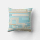 海及び砂の抽象的なパターン完全なアクセントの枕 クッション (裏面)