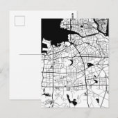 海口中国の地図 ポストカード (正面/裏面)