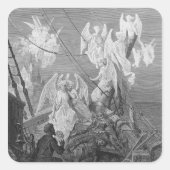 海員は天使の精の帯を見る スクエアシール (正面)