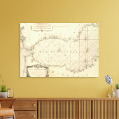 海図のタイトル地中海のページ キャンバスプリント (インサイチュ (リビング))