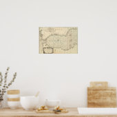 海図のタイトル地中海のページ ポスター (キッチン)