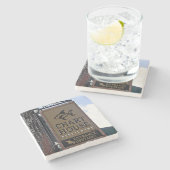 海図室、サバンナ、ジョージアの大理石のコースター ストーンコースター (横)