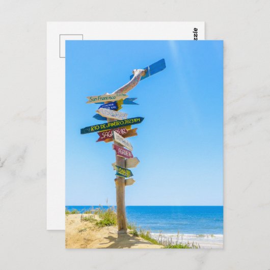 海国際的はがき看板 ポストカード (正面/裏面)