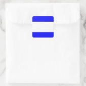 海国際的海信号旗航海の文字 スクエアシール (バッグ)