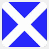 海国際的海信号旗航海の文字 スクエアシール (正面)