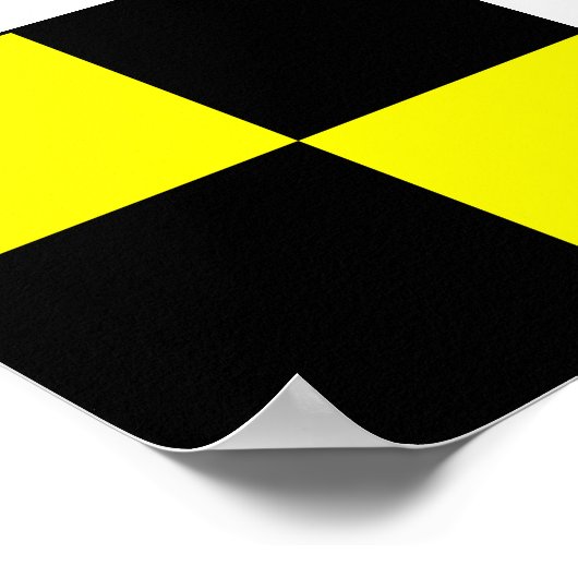 海国際的海信号旗航海の文字 ポスター (角)