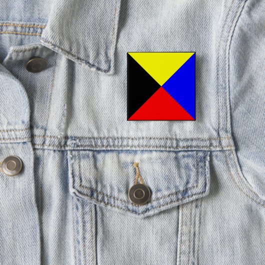 海国際的海信号旗航海の文字 缶バッジ (インサイチュ)