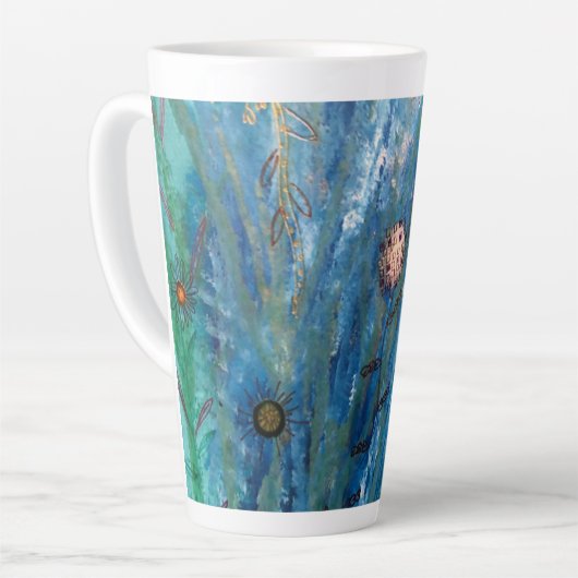 海園 カフェラテマグ (左アングル)