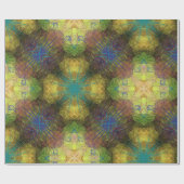 海園、緑、黄色、紫のウニ ラッピングペーパー (フラット)