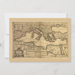 海地中海のの地図(1685)