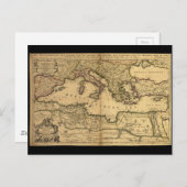 海地中海のを公国に分ける ポストカード (正面/裏面)