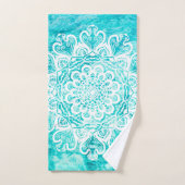 海地中海のブルーノルディックマンダラ バスタオルセット (ハンドタオル)