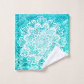 海地中海のブルーノルディックマンダラ バスタオルセット (ウォッシュタオル)