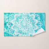 海地中海のブルーノルディックマンダラ バスタオルセット (ハンドタオル)